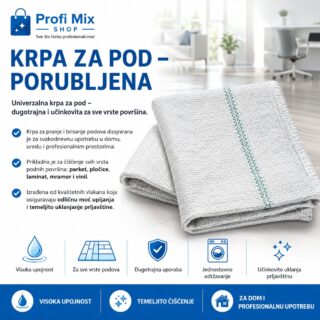 Krpa za pod - porubljena
