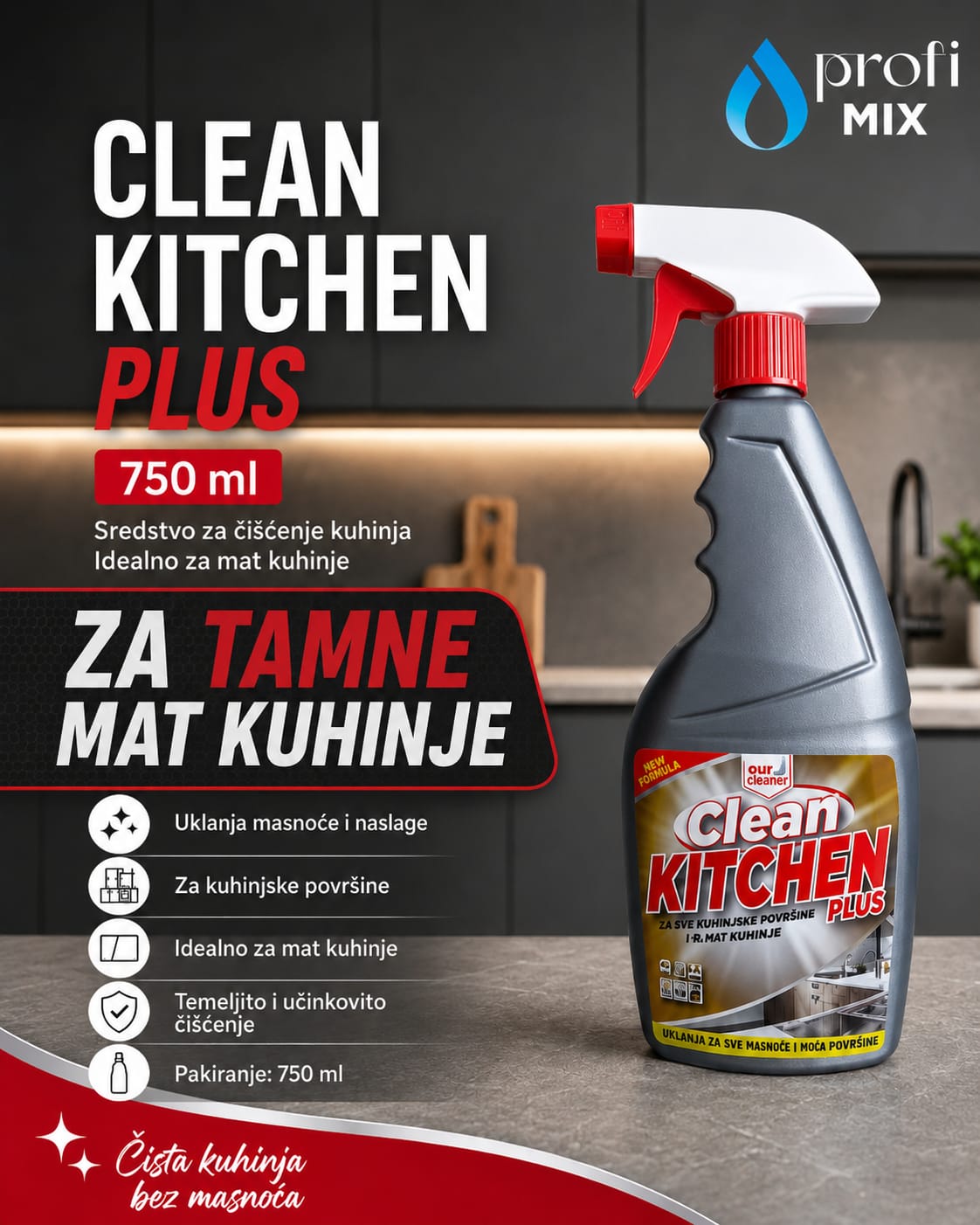 Clean kitchen plus 750ml
