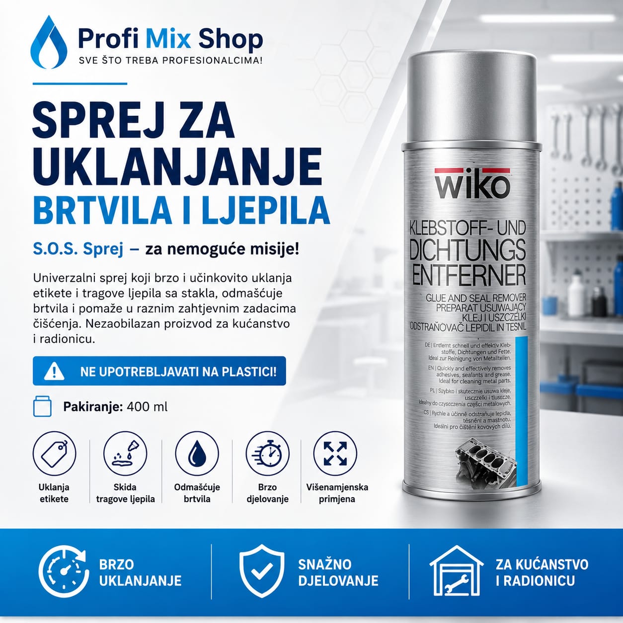 Sprej za uklanjanje brtvila i ljepila