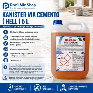 Kanister Via cemento ( Hell ) 5 L