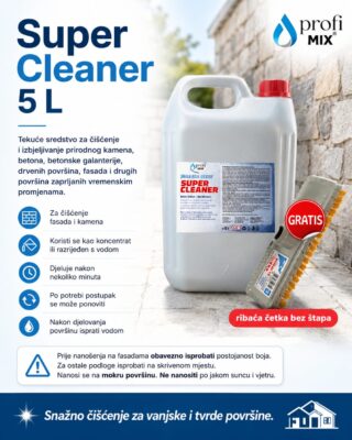 Super Cleaner 5l GRATIS ribača četka bez štapa