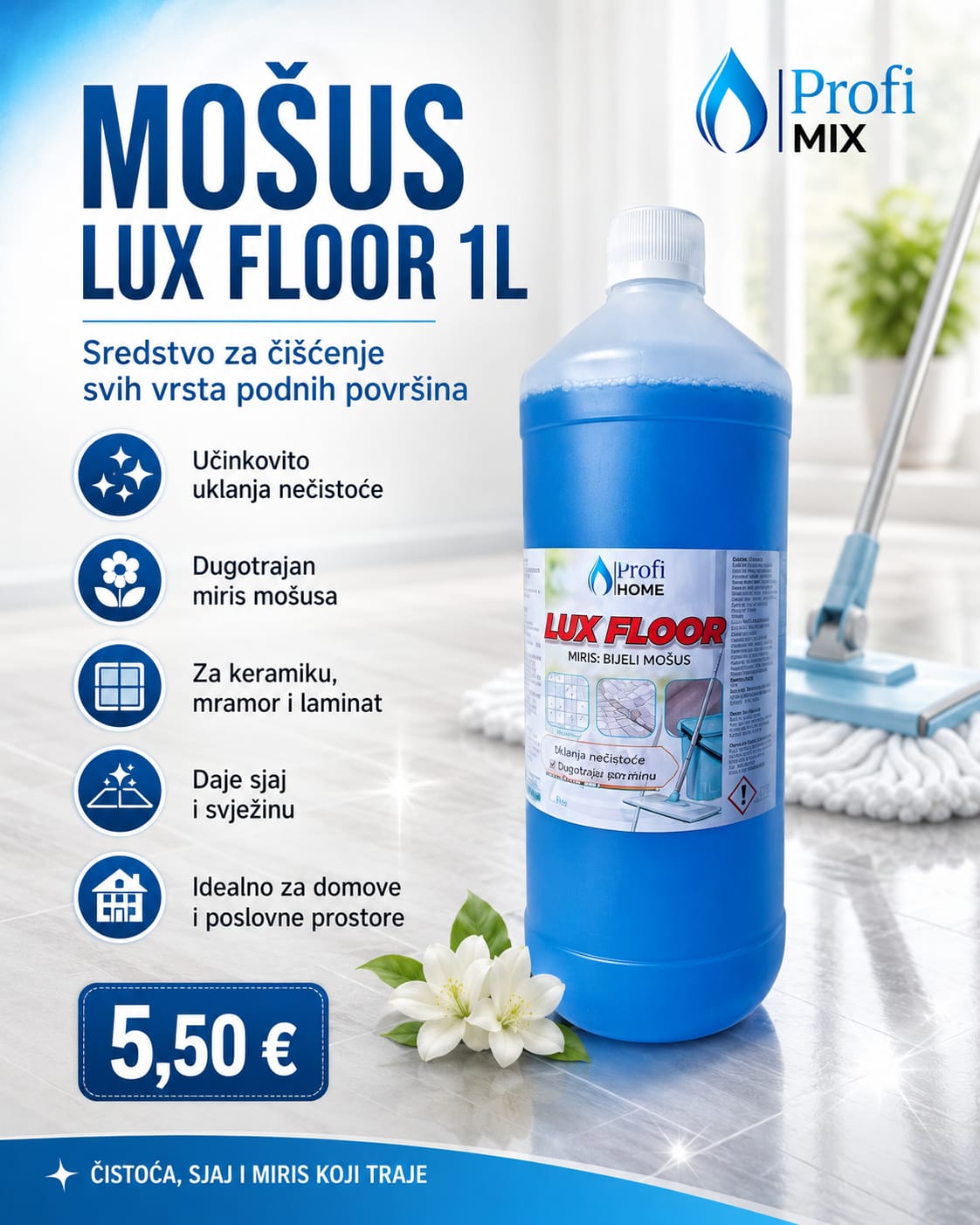 Mošus Lux Floor 1L