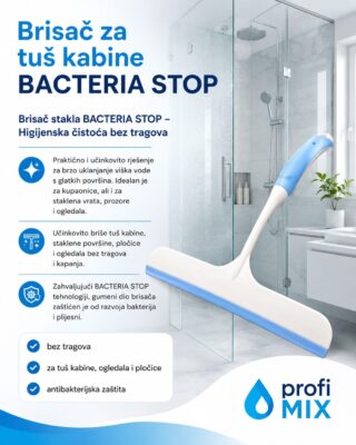 Brisač za tuš kabine BACTERIA STOP