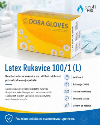 Latex Rukavice 100/1 (L)