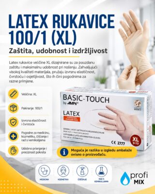 RUKAVICE LATEX 100 komada XL