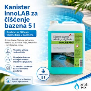 Kanister innoLAB za čišćenje bazena 5l