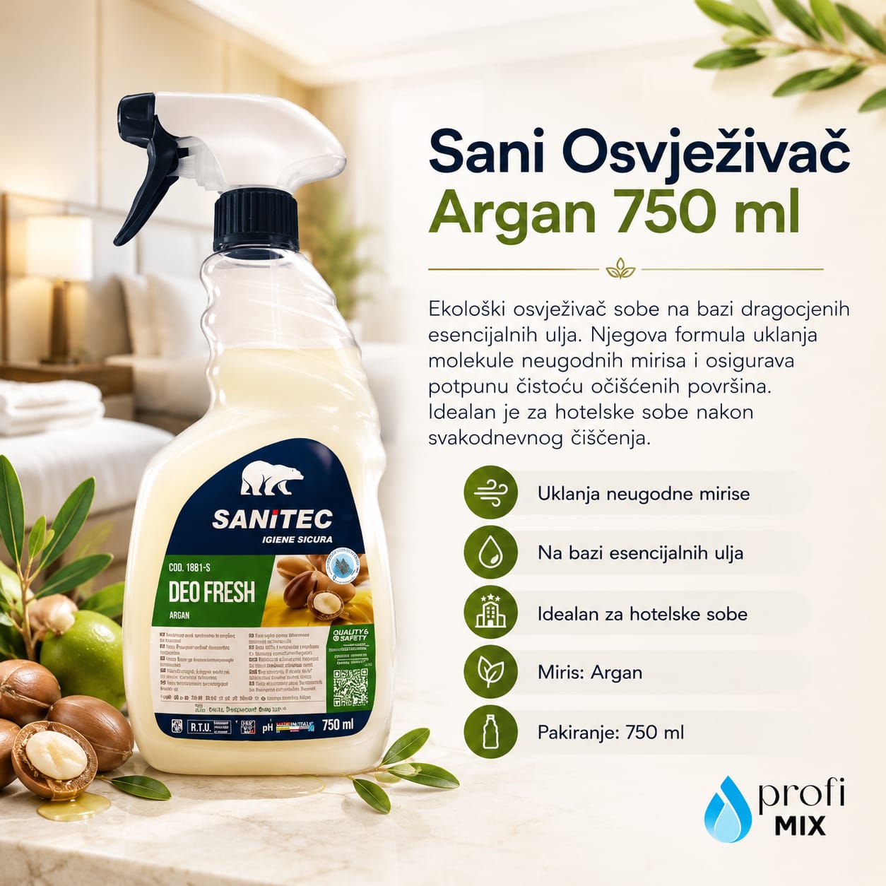 Sani Osvježivač Argan 750 ml