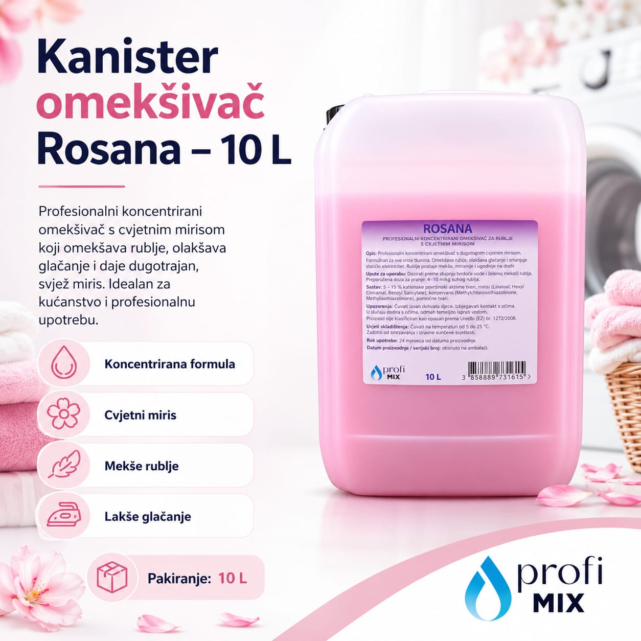 Kanister omeksivac rosana - 10 litara