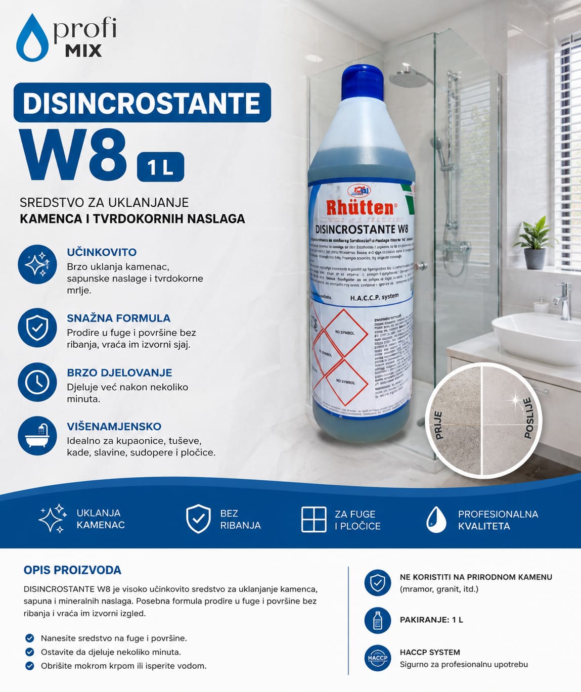 Disincrostante W8 1L