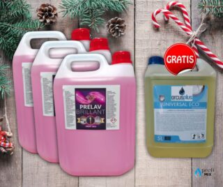 3x Kanister prelav brilant 5l GRATIS Eco universal 5L