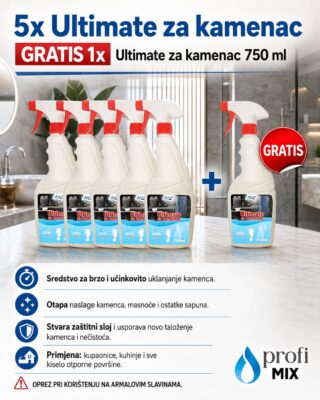 5x Ultimate za kamenac GRATIS 1x Ultimate za kamenac 750ml
