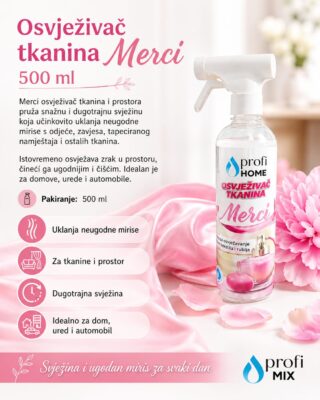 Osvježivač tkanina Merci 500 ml
