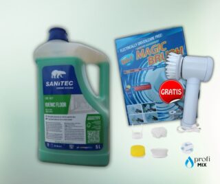 Sanitec Deo floor Jabuka 5L GRATIS Magična četka