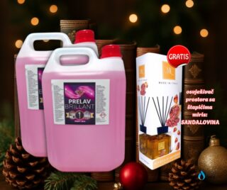 2X Kanister prelav brillant 5l GRATIS osvježivač prostora sa štapićima - miris: sandalovina