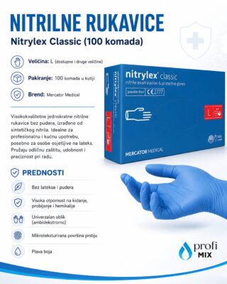 Nitril rukavice 100/1 (XL)