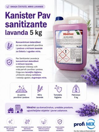 Kanister Pav sanitizante lavanda 5 kg