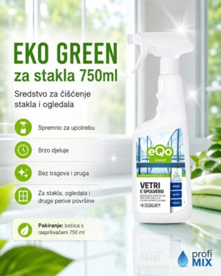 EKO GREEN za stakla 750ml
