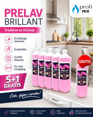 5x prelav 1l GRATIS prelav 1l