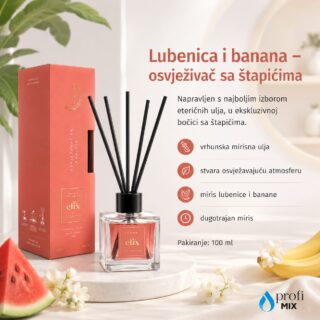 Lubenica i banana – osvježivač sa štapićima