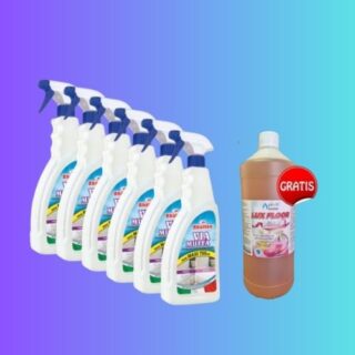 6x via muffa 750ml GRATIS Lux floor merci 1l