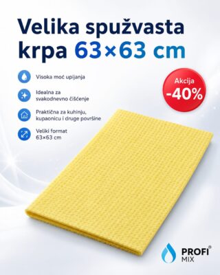 Velika spužvasta krpa 63x63 cm