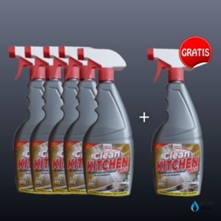 5x clean kitchen 750ml GRATIS clean kitchen 750ml