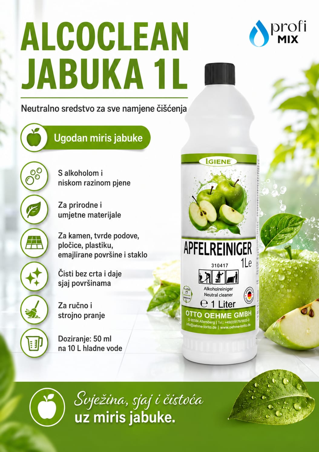 JABUKA ALCOCLEAN 1L
