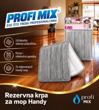 Rezervna krpa za mop Handy – periva krpa za višekratno čišćenje podova