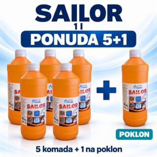 Sailor 1 L – ponuda 5+1, pet boca i jedna boca na poklon