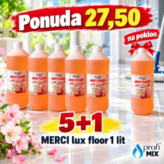 Ponuda MERCI lux floor: pet boca od 1 L i jedna boca na poklon