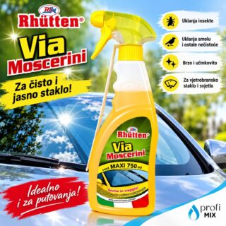 Rhütten VIA MOSCERINI 750 ml – sredstvo za uklanjanje insekata i smole s automobila