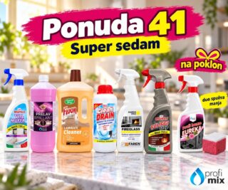 Super sedam – šest proizvoda za čišćenje uz Eureku 750 ml i manju Duo spužvu na poklon