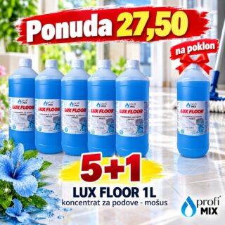 Ponuda Lux Floor mošus: pet boca od 1 L i jedna boca na poklon