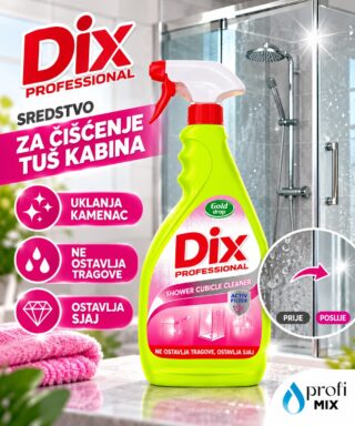 DIX za tuš kabine 500 ml – sredstvo za uklanjanje kamenca i ostataka sapuna
