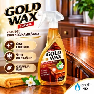 GOLD WAX sa silikonom 400 ml – sredstvo za čišćenje i njegu namještaja