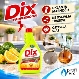 DIX za masnoću 500 ml – univerzalno sredstvo za čišćenje fuga, keramike i plastike