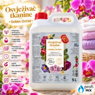Zlatna orhideja 5 L – osvježivač tkanina