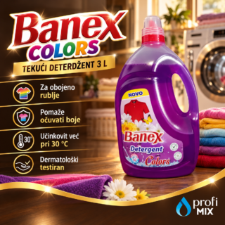 Banex Colors tekući deterdžent za obojano rublje 3 L – Profi Mix