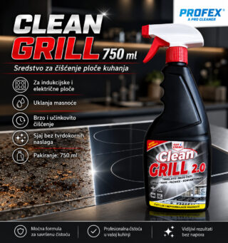 CLEAN GRILL 750 ml – sredstvo za čišćenje ploče kuhanja
