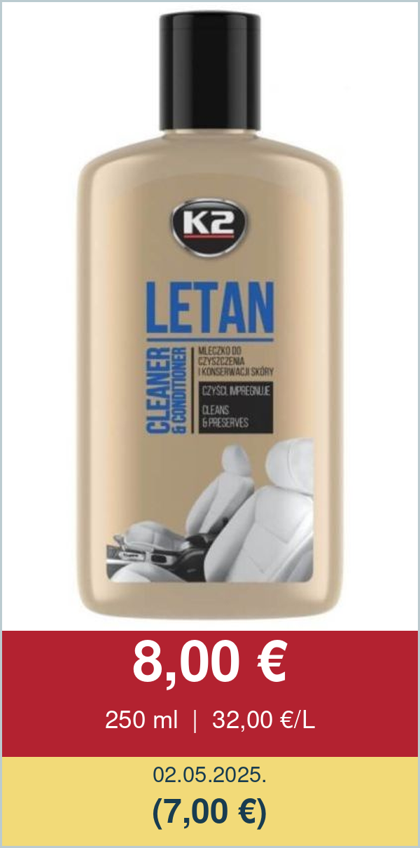 K2 Letan – čistač i zaštita kože 250 ml
