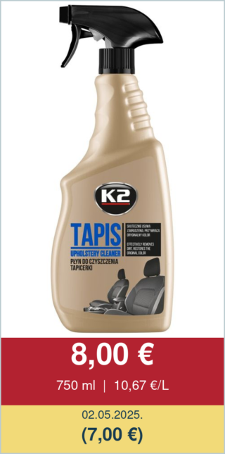 K2 Tapis – pjena za čišćenje autosjedala 750 ml