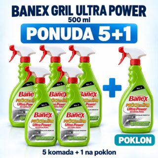 Pet boca Banex gril Ultra Power 500 ml i šesta ista boca na poklon – ponuda 5+1