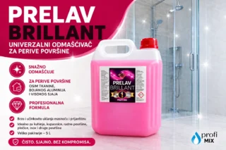 Prelav Brillant 5 l – odmašćivač za perive površine