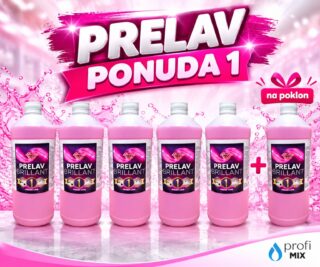Prelav ponuda 1 – pet boca PRELAV BRILLANT 1 L i šesta boca na poklon