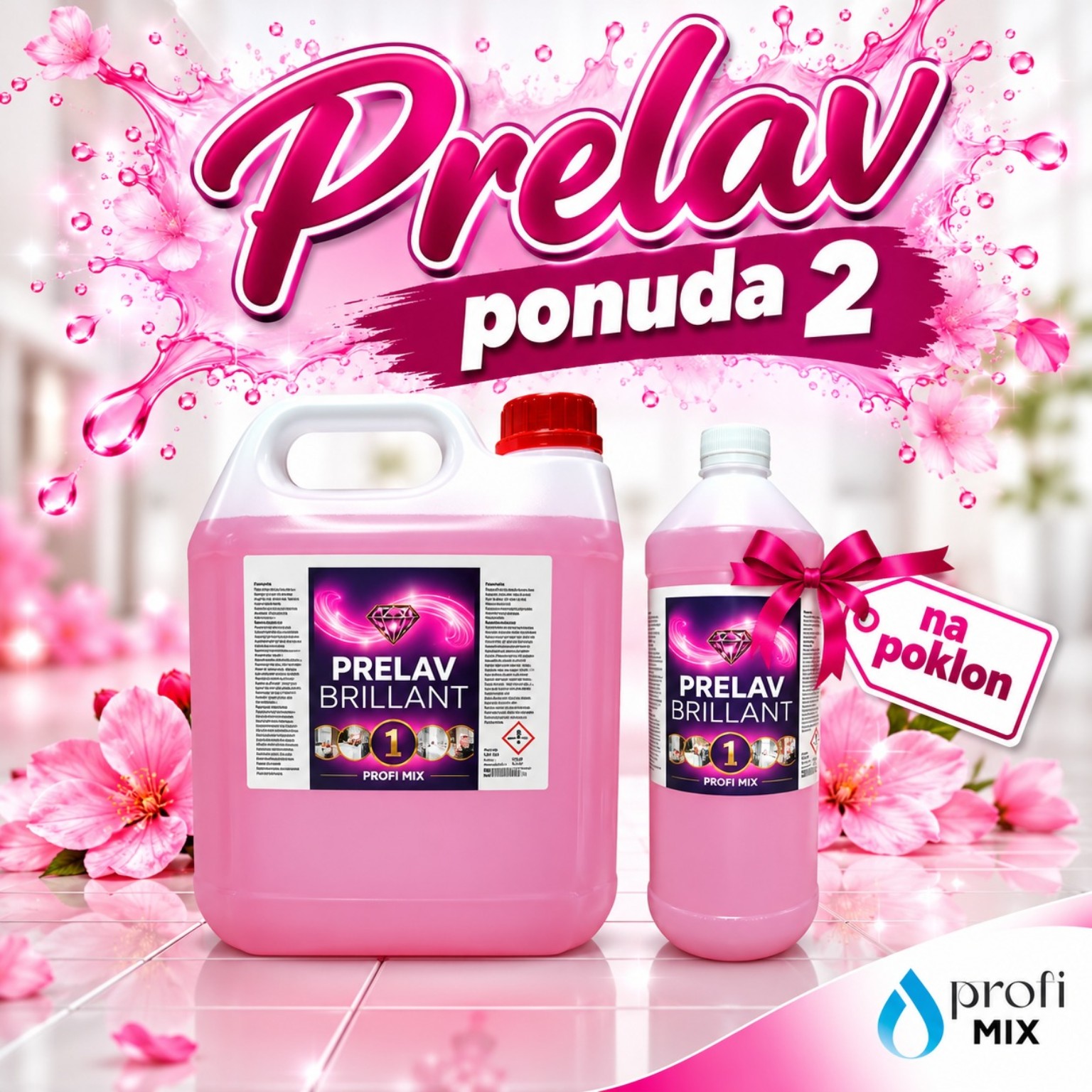Prelav ponuda 2 – kanistar PRELAV BRILLANT 5 L i boca 1 L na poklon