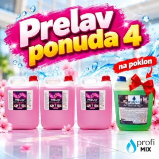 Prelav ponuda 4 – tri kanistra PRELAV BRILLANT 5 L i deterdžent za suđe 5 L na poklon
